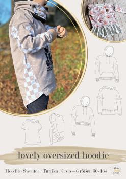 Papier-Schnittmuster "Lovely Oversized Hoodie" 50-164